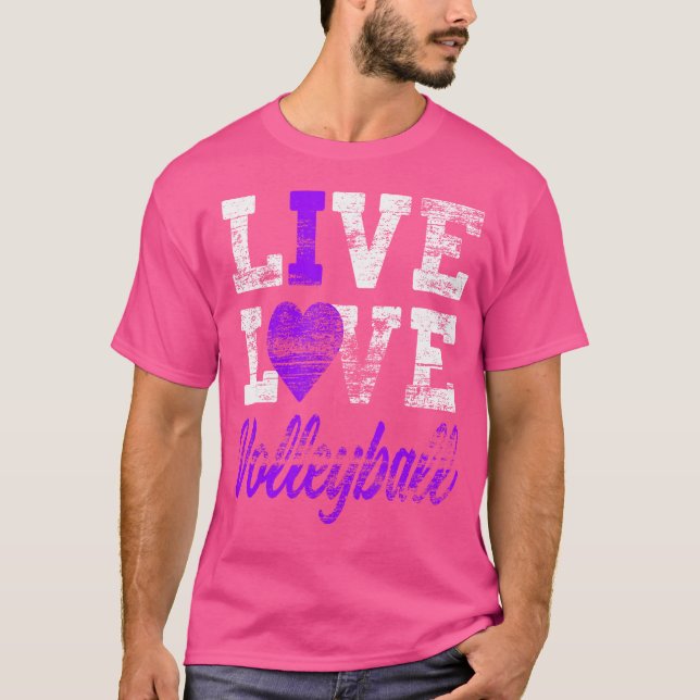 Camiseta Raparigas de Voleibol do Live Love (Frente)