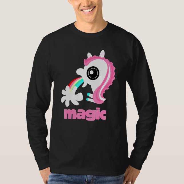 Camiseta Raparigas De Volta À Escola Arco-Íris Barf Magic U (Frente)