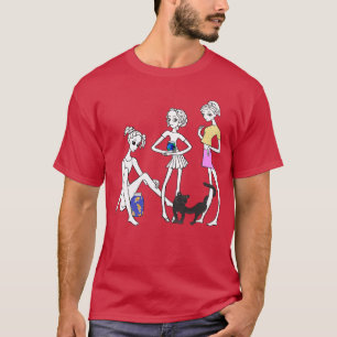 Camiseta Raparigas e peixes