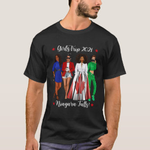 Camiseta Raparigas Engraçadas Trip Niagara Cai Férias Woma