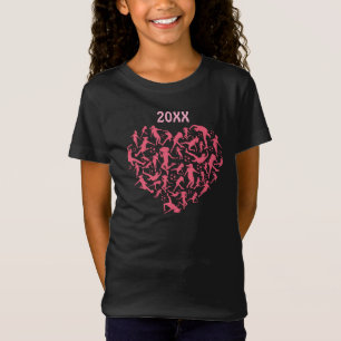 Camiseta Raparigas Futebol Coração - Mulheres Jogadoras