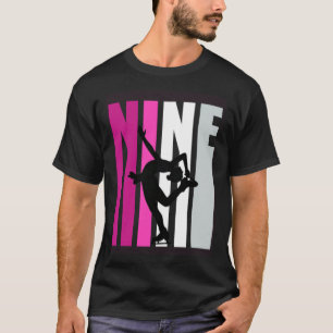 Camiseta Raparigas Ice Skater Aniversário 9º Ice Skater Que