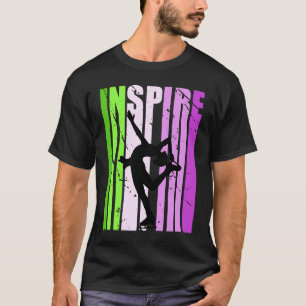 Camiseta Raparigas Ice Skating Inspire Birthday Color Filha