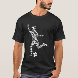 Camiseta Raparigas Jogadoras de Futebol Coach Esportes Gráf