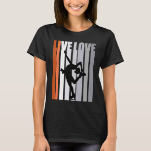 Camiseta Raparigas Motivational Orange Ice Skating Birthday