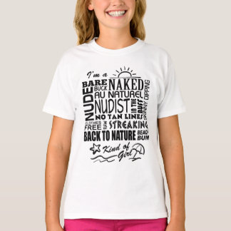Camiseta Raparigas Naturistas/Nudistas