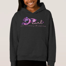 Camiseta Raparigas Pérola Nome P que significa roupa monogr