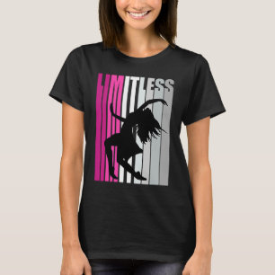 Camiseta Raparigas Pink Limitless Dance Muser Dancer Retro