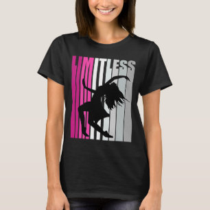 Camiseta Raparigas Pink Limitless Dance Muser Dancer Retro