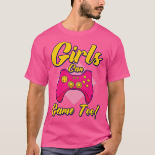 Camiseta Raparigas Podem Jogar Muito Para Jogar Videos game