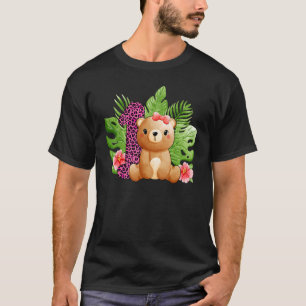 Camiseta Raparigas primeiros aniversarios Têm Animais Safar