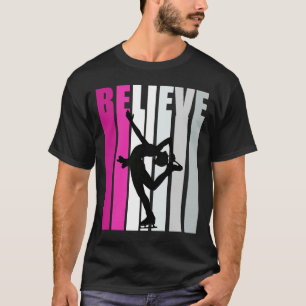 Camiseta Raparigas Rosa Acreditam Em Gelado Motivacional De