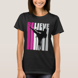 Camiseta Raparigas Rosa Acreditam em Jiu Jitsu no esquadrão