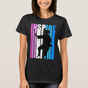 Camiseta Raparigas Rosa Inspiram Karate Birthday Motivation