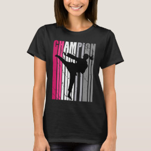 Camiseta Raparigas Rosa Karate Aniversário Coor Fema