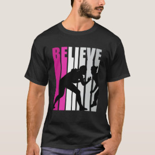 Camiseta Raparigas Rosa Lutas Acreditam em Gi Motivacional