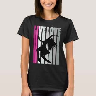 Camiseta Raparigas Roxo Dança Aniversário Retro Vintage Dis