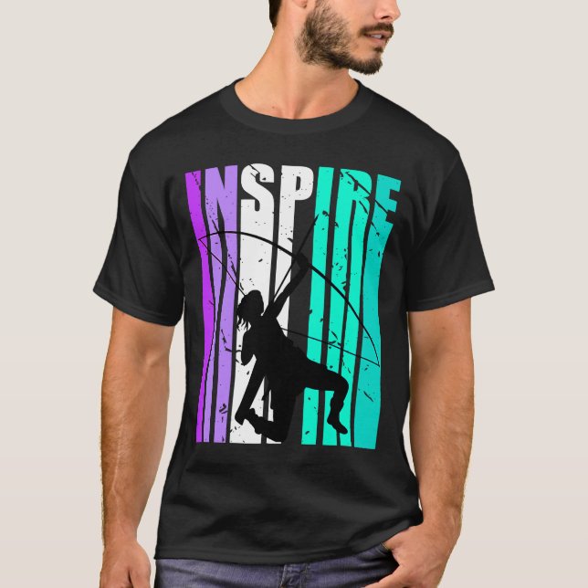 Camiseta Raparigas Roxo Inspiram Arrebataria aniversária Mo (Frente)