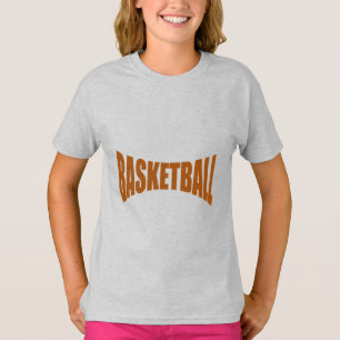 Camiseta Raparigas T-Shirt DESIGN BASKETBALL