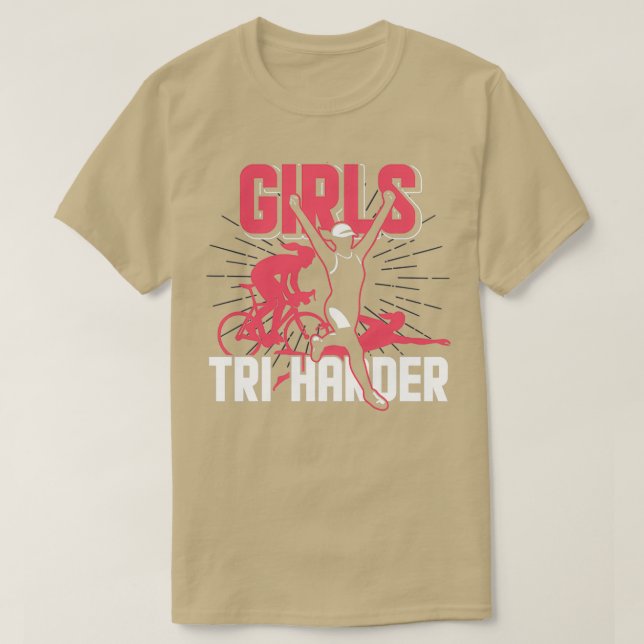 Camiseta Raparigas Triathlon TriHarder (Frente do Design)