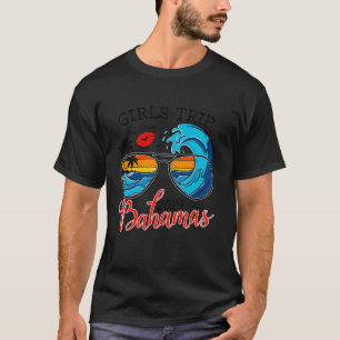 Camiseta Raparigas Trip Bahamas 2024 Beach Womens Vacation
