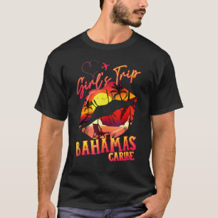 Camiseta Raparigas Trip Bahamas Caribe 2022 Lábios de Féria