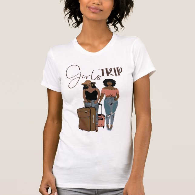 Camiseta Raparigas Trip Black Love Afro-Afro-Americano Viag (Frente)