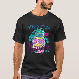 Camiseta Raparigas Trip Havaí 2024 Aloha Praia Vacation Bir