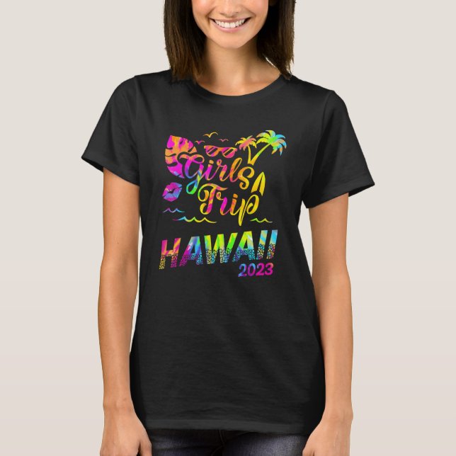 Camiseta Raparigas Trip Hawaii 2023 Férias Mulheres Nascime (Frente)