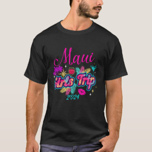 Camiseta Raparigas Trip Hawaii 2024 Maui Womens Vacation Bi