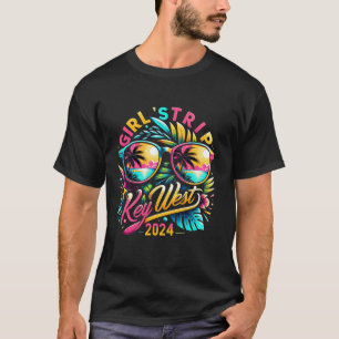 Camiseta Raparigas Trip Key West 2024 Beach Womens Weekend