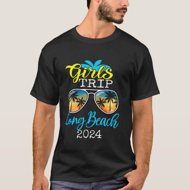 Camiseta Raparigas Trip Long Beach 2024 Womens Weekend Aniv (Frente)