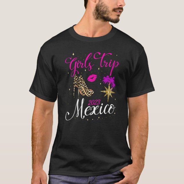 Camiseta Raparigas Trip México 2023 Mulheres Fim de Semana  (Frente)