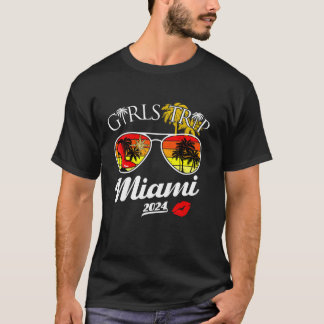 Camiseta Raparigas Trip Miami 2024 Beach Womens Weekend Bir
