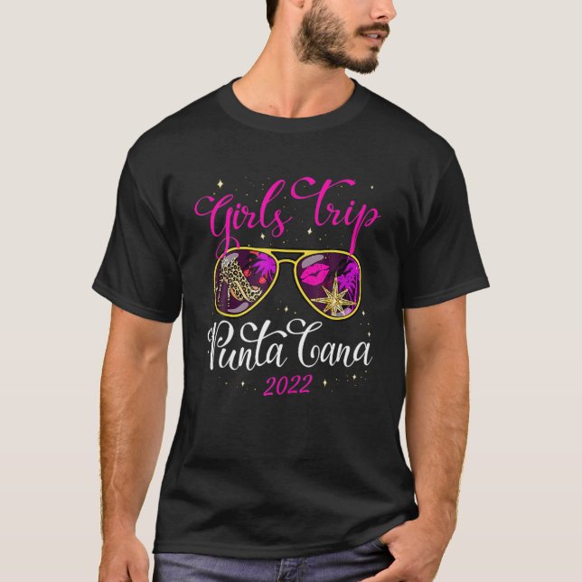 Camiseta Raparigas Trip Punta Cana 2022 Mulheres Fim de Sem (Frente)