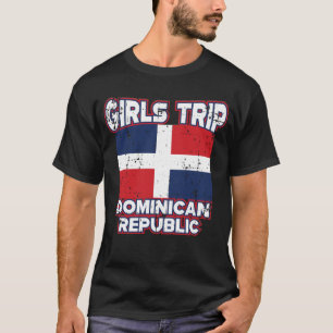 Camiseta Raparigas Trip República Dominicana Bandeira Metas
