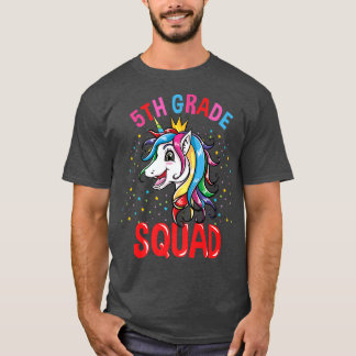 Camiseta Raparigas Unicórn 5 Grad Squad De Volta À Escola