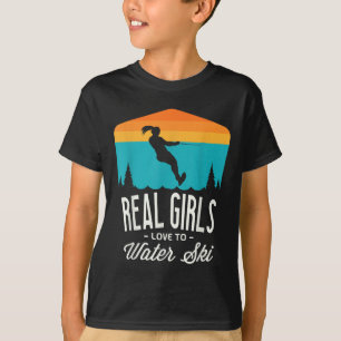 Camiseta Raparigas Verdadeiras Adoram Água Esqui Água Mais
