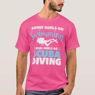 Camiseta Raparigas Verdadeiras Vão Scuba Merging Scuba Dive