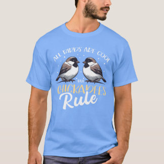 Camiseta Rapaz Chickadee Rule Bird Chickadee