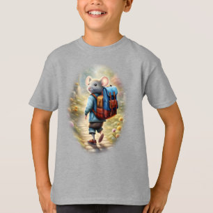 Camiseta Rapaz corajoso a caminho da escola, T-Shir persona