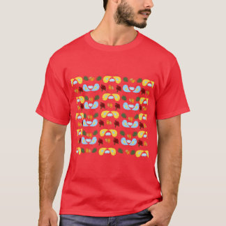 Camiseta Rapaz de pássaros dourados
