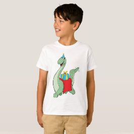 Camiseta Rapaz, Dinossauro de Aniversário