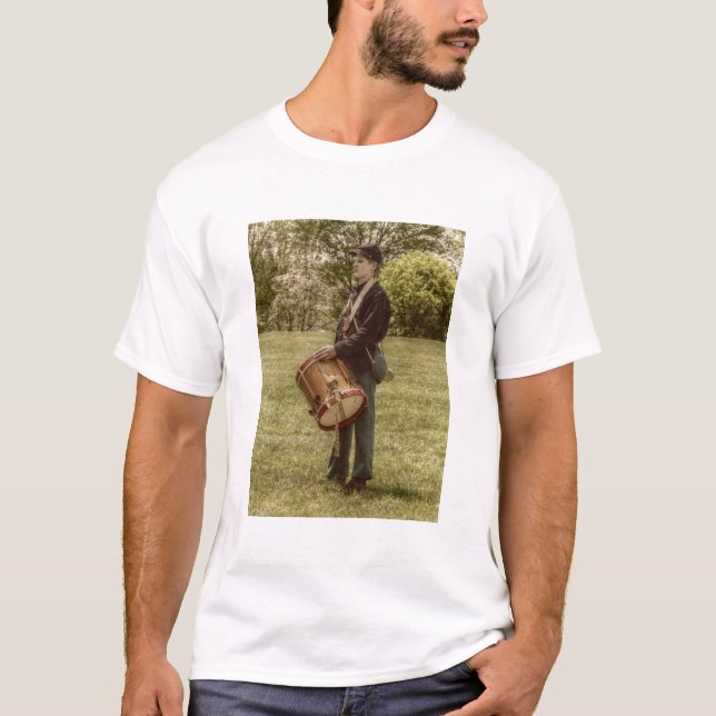 Camiseta Rapaz Drummer da Guerra Civil (Frente)