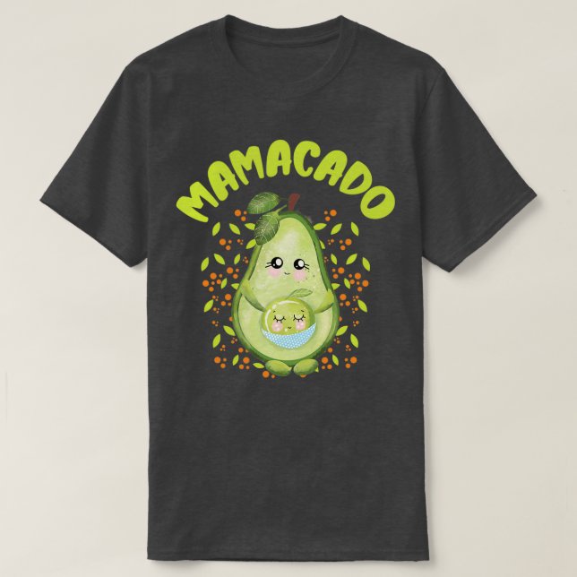 Camiseta Rapaz mamacado Cute Avocado Grávida Avocado Gi (Frente do Design)