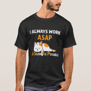 Camiseta Rapaz O Mais Lento Possível Pijamas De Gato 1