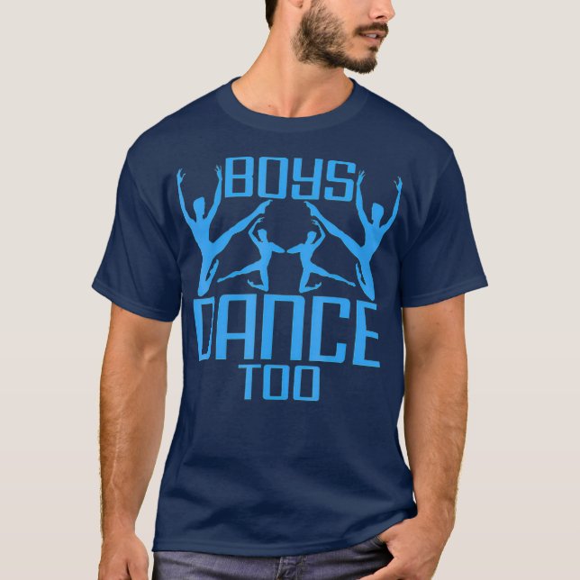Camiseta Rapazes dançam Balé Jazz Ballroom Dancing (Frente)
