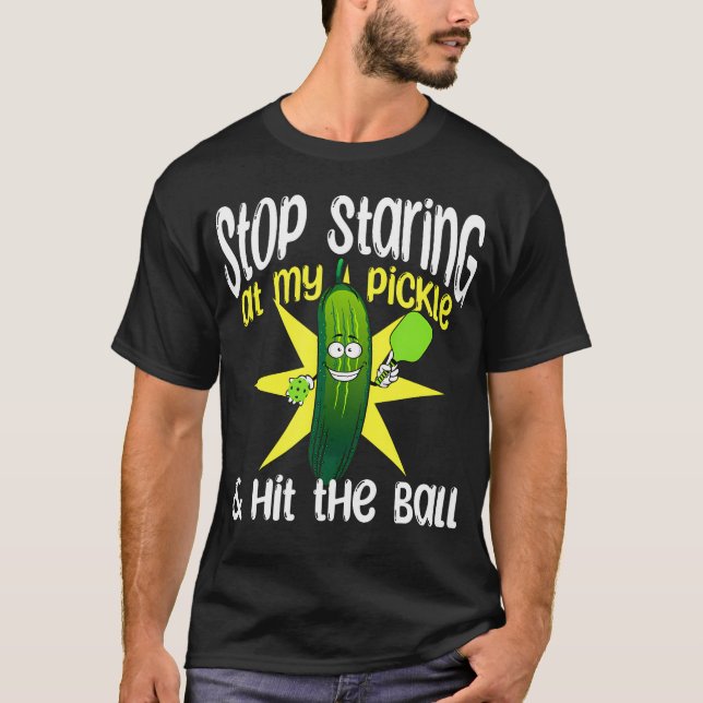 Camiseta Rapazes de Pickleball Param de Olhar para Meu Pick (Frente)