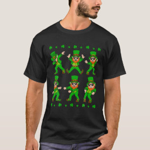 Camiseta Rapazes, Dia de São Patrício Dançando Leprechau
