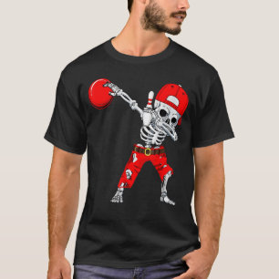 Camiseta Rapazes do Halloween, Bolas de boliche de esquelet